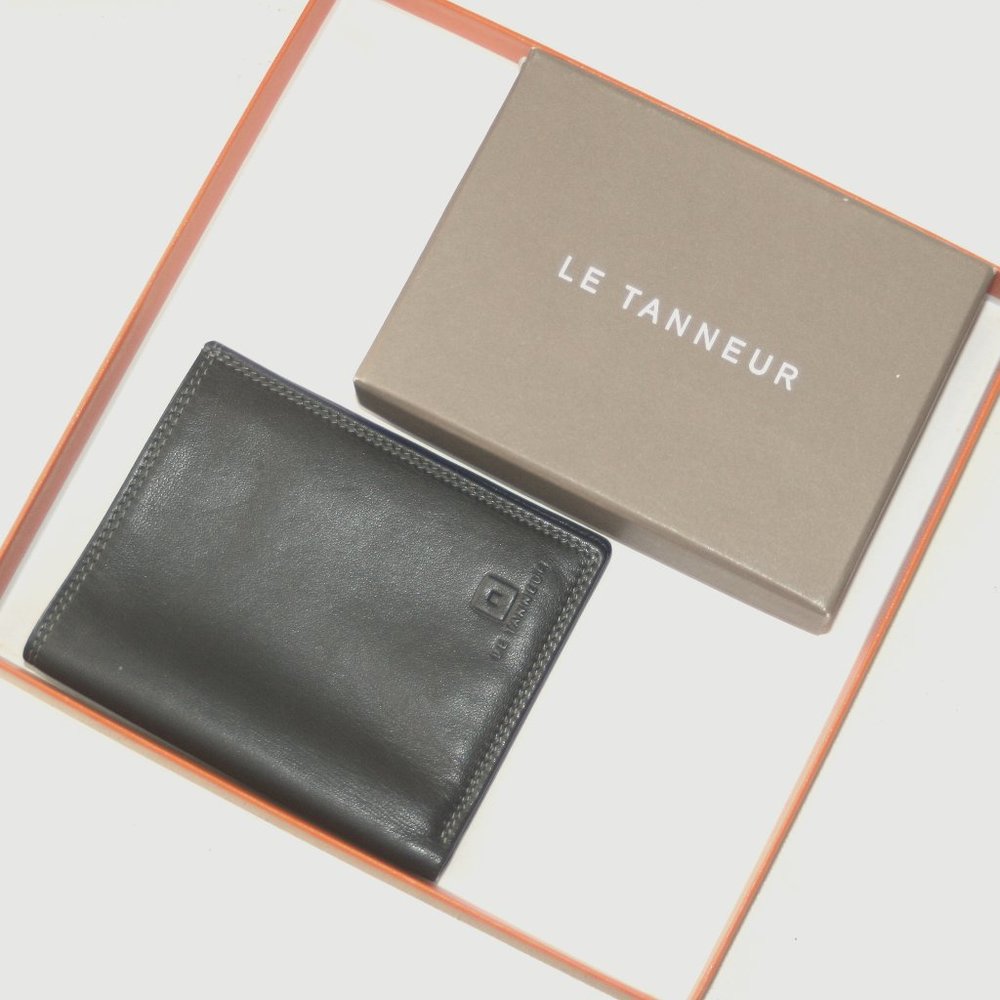 Le Tanneur Bifold Men calfskin leather wallet luxury French brand